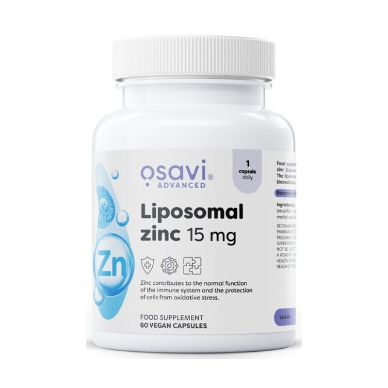 OSAVI Liposomal Zinc 15mg - 60 vcaps