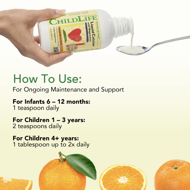 CHILDLIFE Liquid Calcium with Magnesium 473ml BB 12/2025