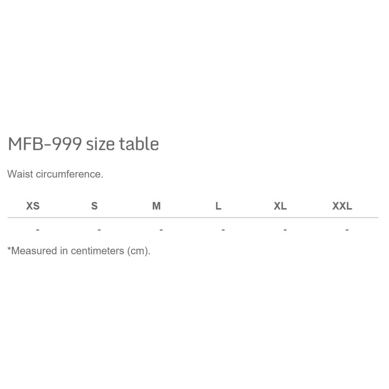 MADMAX Contoured bælte Sort (MFB-999) XL