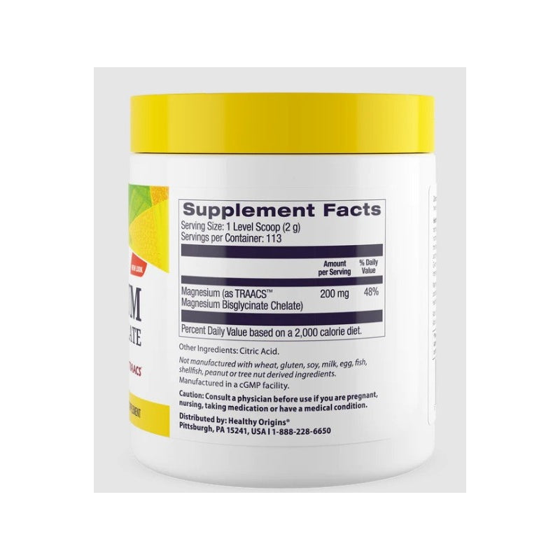 HEALTHY ORIGINS Magnesium Bisglycinate Chelate 227g