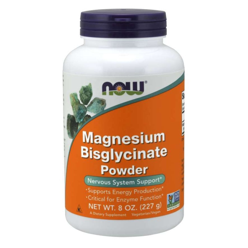 NOW FOODS Magnesium Bisglycinate Powder - 227g