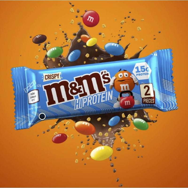 MARS M&M's Crispy High Protein Bar 52g Mælkechokolade