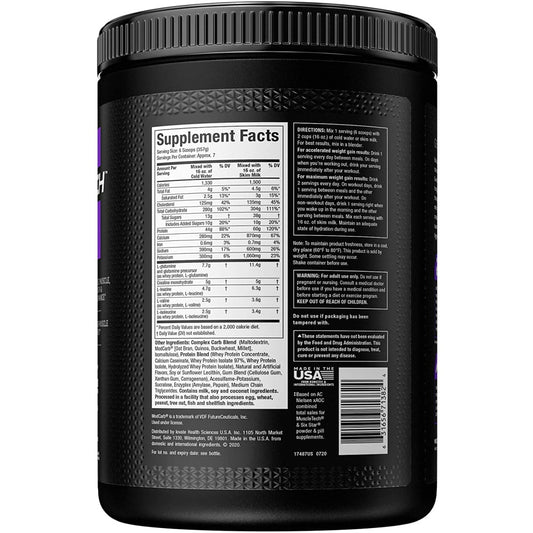MUSCLETECH 100% Mass Gainer 2330g
