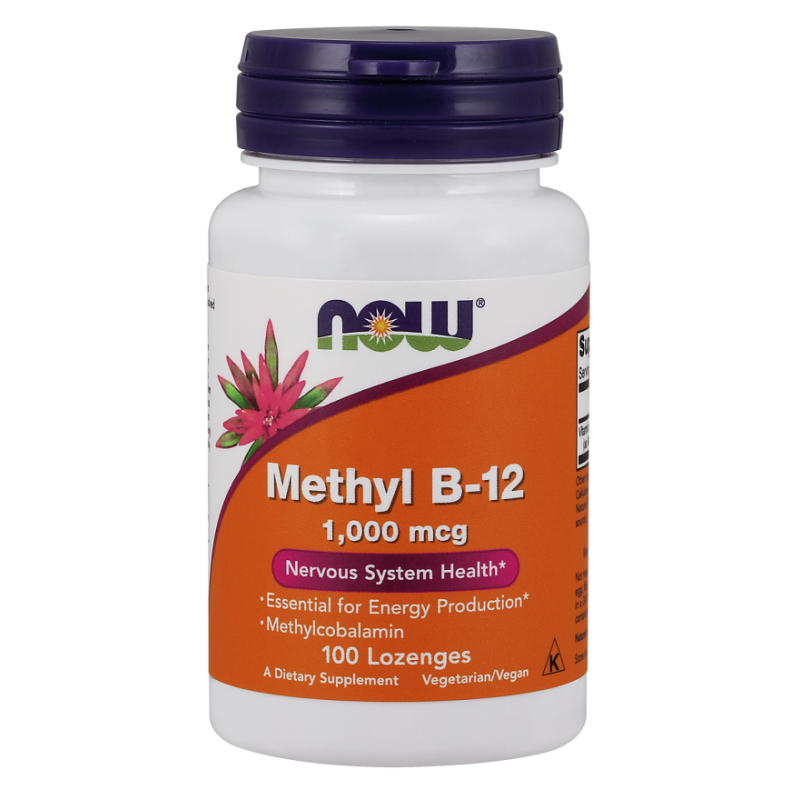 NOW FOODS Methyl B12, 1000mcg - 100 lozenges