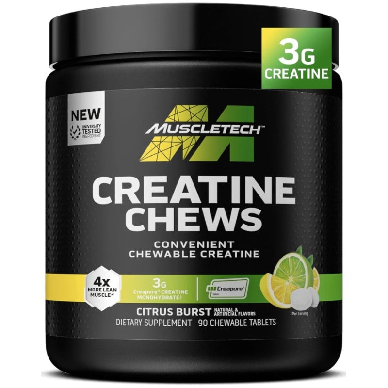 MUSCLETECH Creatine Creapure Chews - 90 caps Citrus Burst