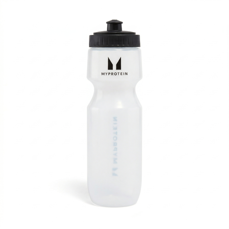 MYPROTEIN Sports Water Bottle Clear/Black