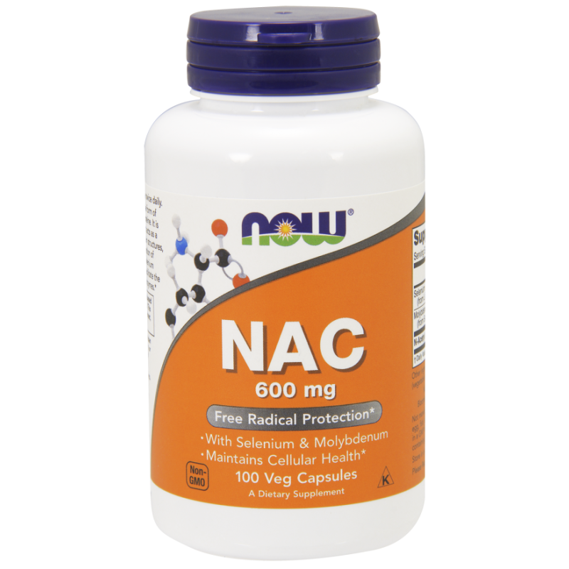 NOW FOODS NAC N-Acetyl Cysteine 600mcg - 100 vcaps