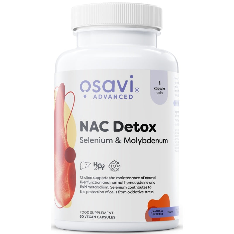 OSAVI NAC Detox, Selenium & Molybdenum - 60 vegan caps