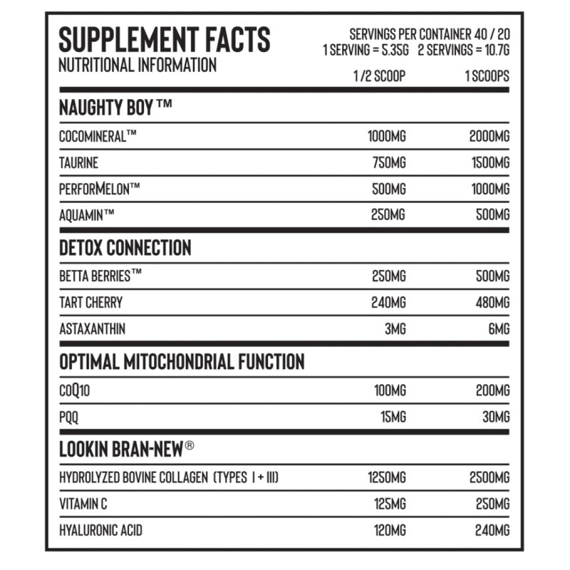 NAUGHTY BOY Bran-New 40servings Berry Slushboard