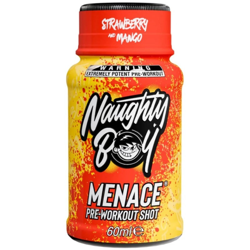 NAUGHTY BOY Menace Pre-Workout SHOT 60ml Strawberry Mango