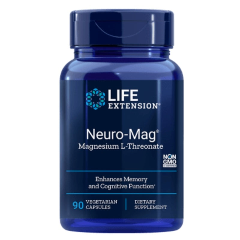 LIFE EXTENSION Neuro-Mag(Magtein) Magnesium L-Threonate 90veg caps