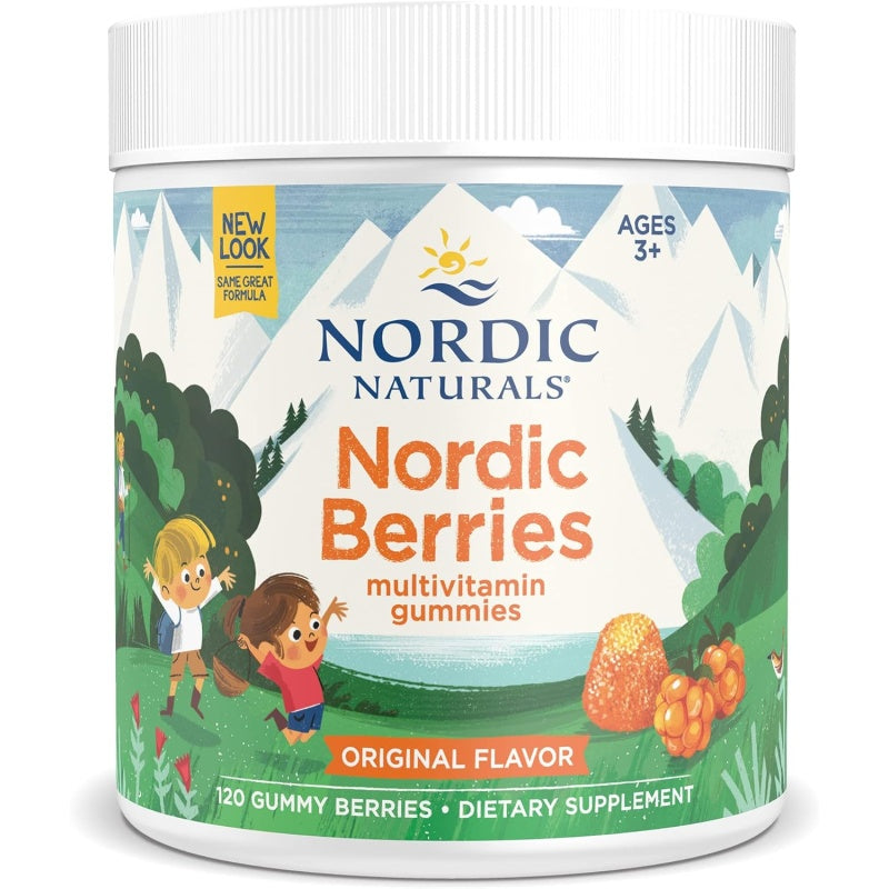 NORDIC NATURALS Nordic Berries Multivitamin 120 gummier Kirsebær Bær (Aldre 2+)