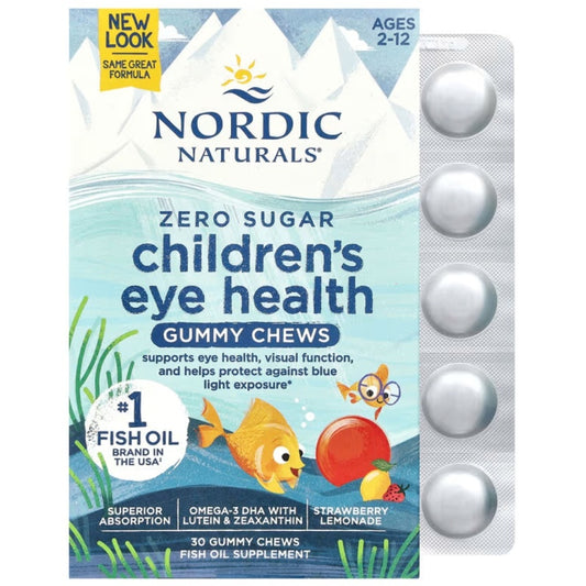 NORDIC NATURALS Children´s Eye Health 30 gelégodisar Jordgubb Lemonad