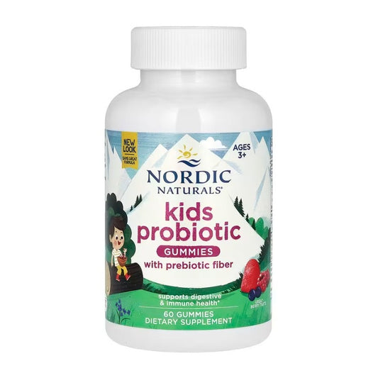 NORDIC NATURALS Probiotic Gummies Barn 60gummis Goda bär-punch