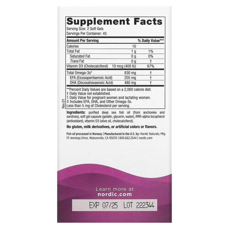 NORDIC NATURALS Prenatal DHA, 90soft caps