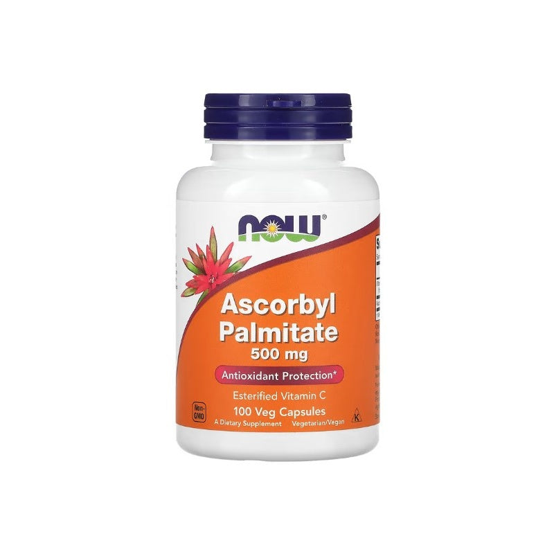 NOW FOODS Ascorbylpalmitat 500mg - 100 vegetabilske kapsler