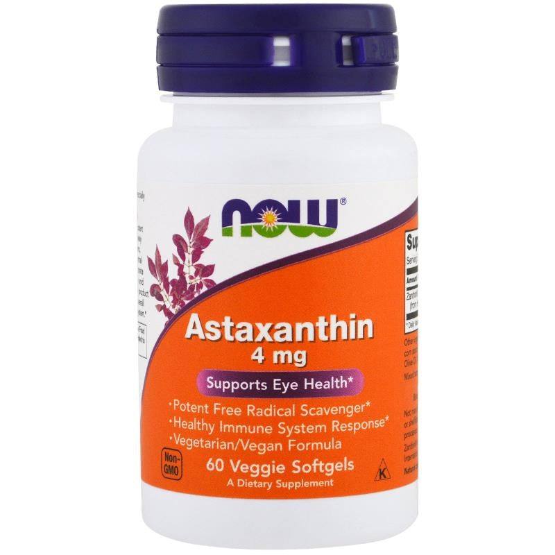 NOW FOODS Astaxanthin 4 mg 60 softgels
