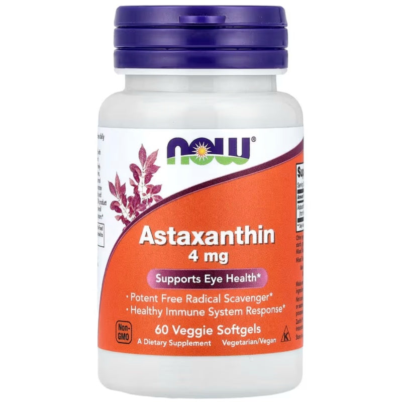 NOW FOODS Astaxanthin 4mg 60softgels