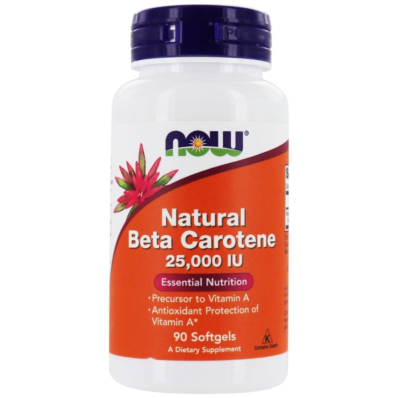 NOW FOODS Beta Carotene 25000iu - 90softgels