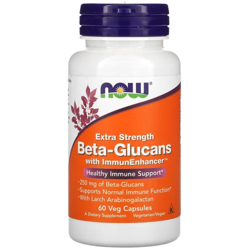 NOW FOODS Beta-Glucans with ImmunEnhancer 250mg - 60 vcaps