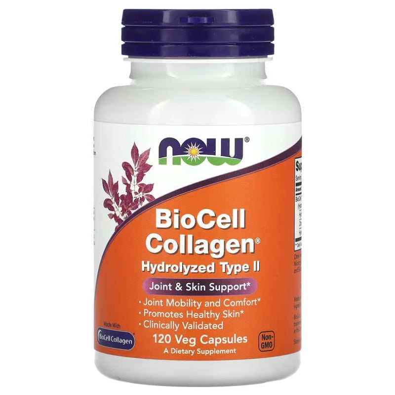 NOW FOODS BioCell Collagen Hydrolyseret Type II - 120 kapsler