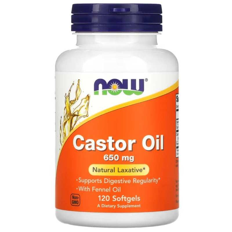 NOW FOODS Castorolie 650mg - 120 softgels