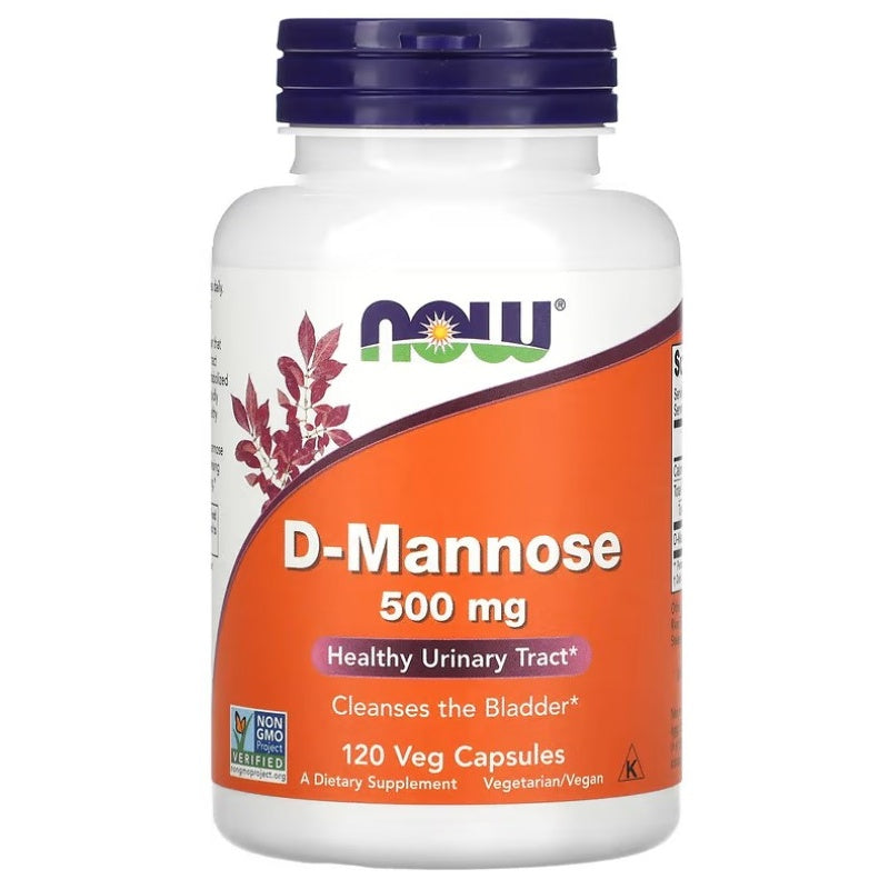 NOW FOODS D-Mannose 500mg - 120vcaps