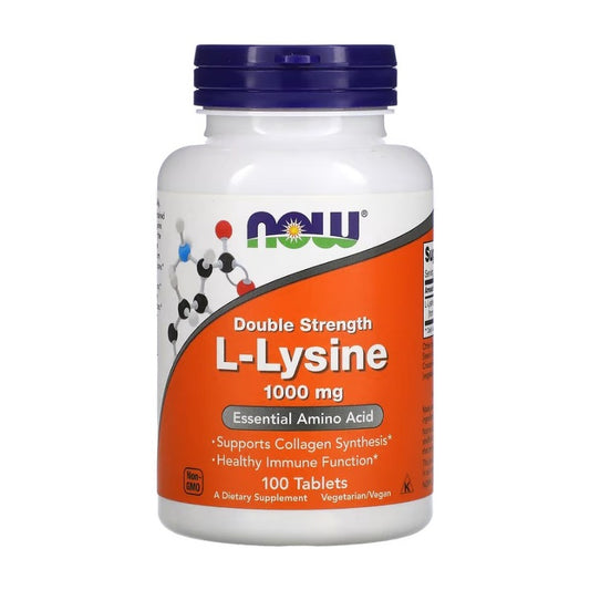 NOW FOODS L-Lysine 1000mg 100VTabs