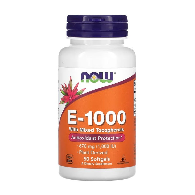 NOW FOODS Vitamin E1000iu 50softgels