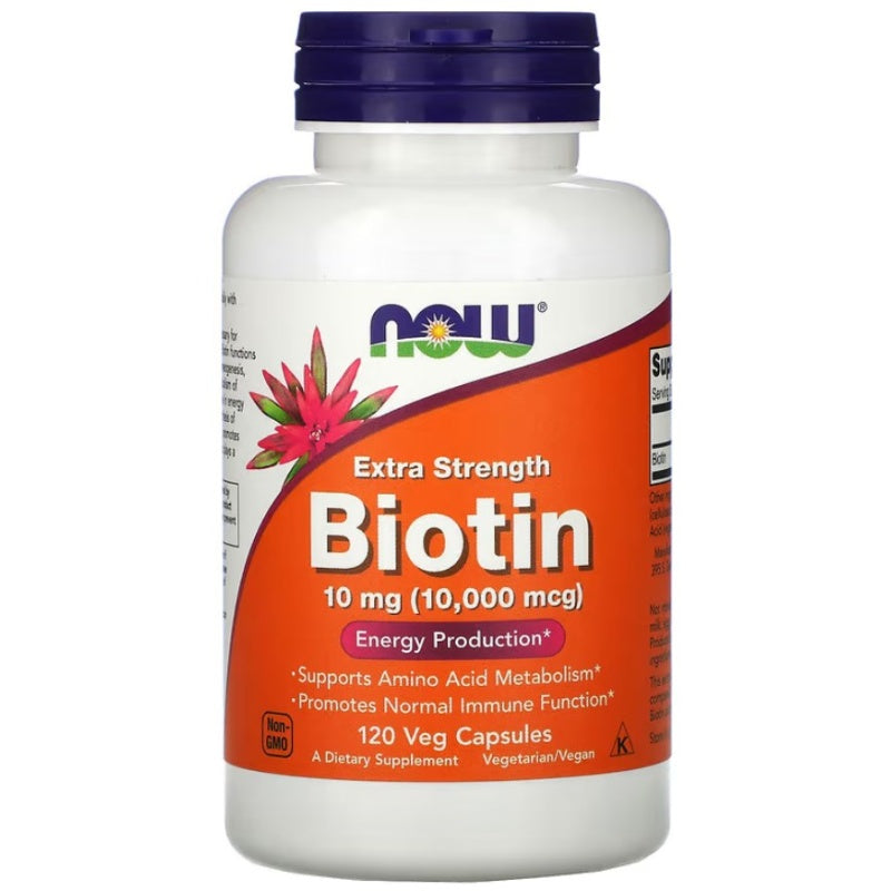NOW FOODS Biotin 10mg (10000mcg) 120vcaps