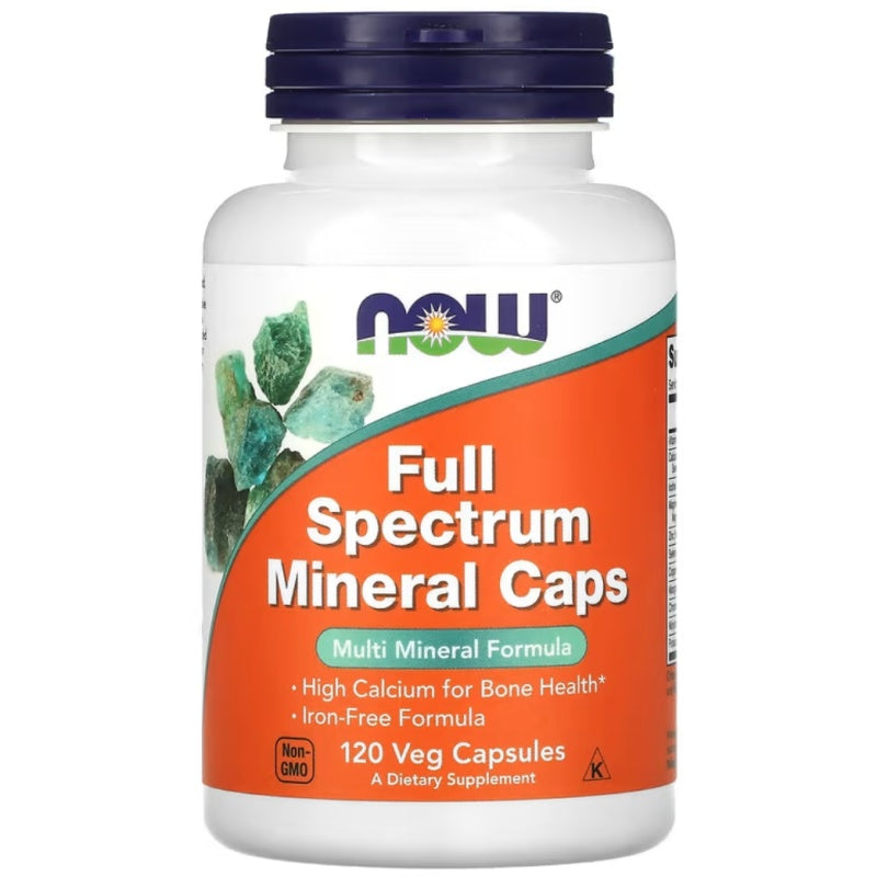 NOW FOODS Full Spectrum Minerals, Iron-Free - 120 caps
