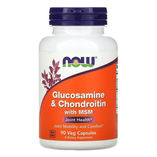 NOW FOODS Glucosamine & Chondroitin med MSM - 90 kapsler