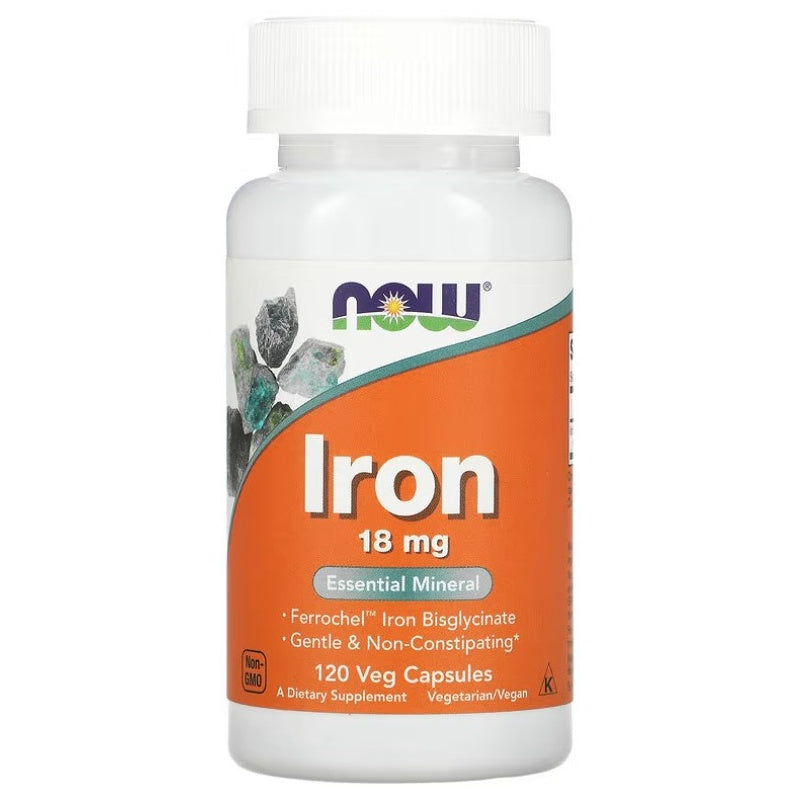NOW FOODS Jern 18mg 120VCaps