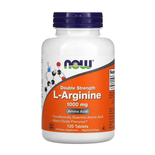 NOW FOODS L-Arginin 1000 mg 120 tabletter