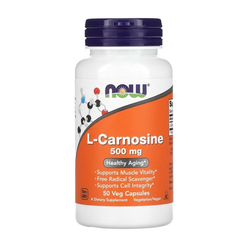NOW FOODS L-Carnosine 500mg - 50 vcaps