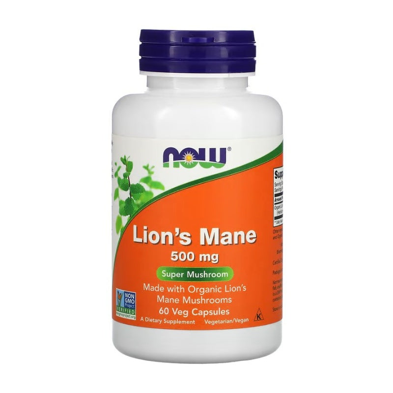 NOW FOODS Lion´s Mane 500 mg - 60 vcaps