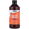 NOW FOODS Liquid Multi with Xylitol 473 ml. Tropical Orange (Iron Free)