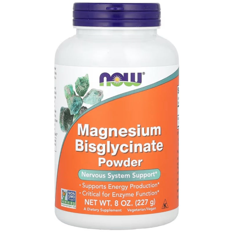 NOW FOODS Magnesium Bisglycinate Pulver - 227g