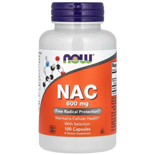 NOW FOODS NAC N-Acetyl Cysteine 600mcg - 100 vcaps