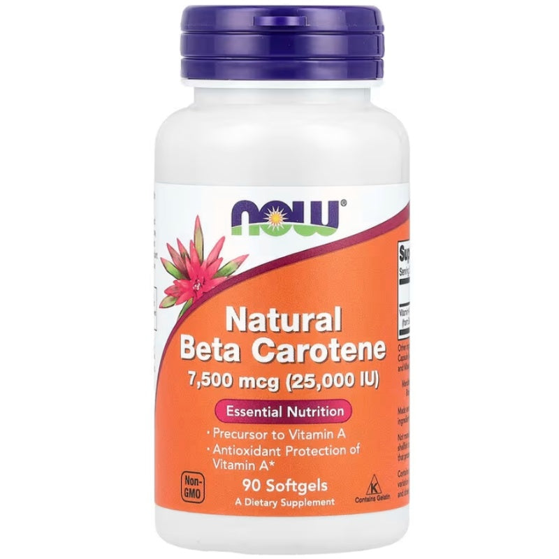 NOW FOODS Beta Carotene 25000iu - 90softgels