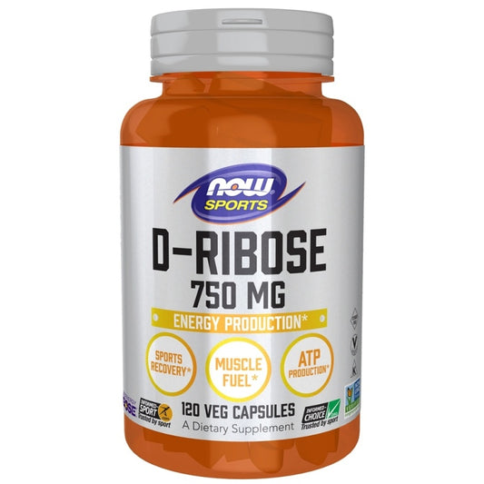NOW FOODS D-Ribos 750 mg - 120 vegankapslar