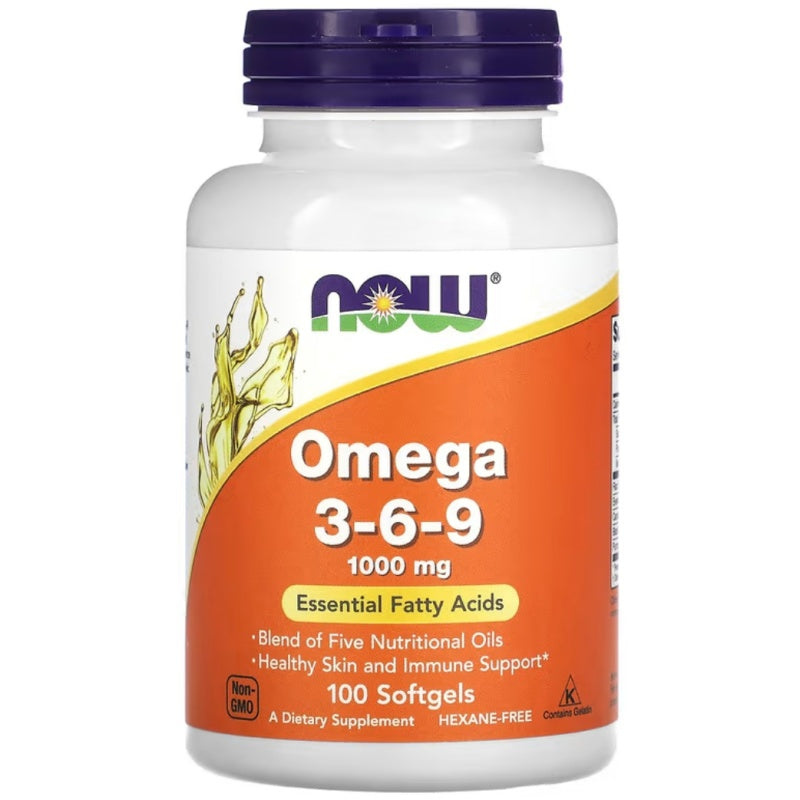 NOW FOODS Omega 3-6-9, 1000mg - 100 softgel