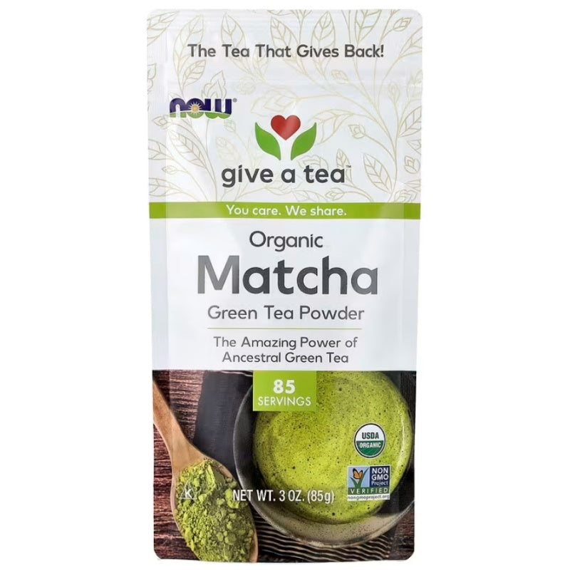 NOW FOODS Organic Matcha Green Tea Powder 3 oz (85 g)