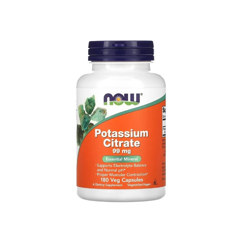 NOW FOODS Potassium Citrate 99mg - 180 vcaps