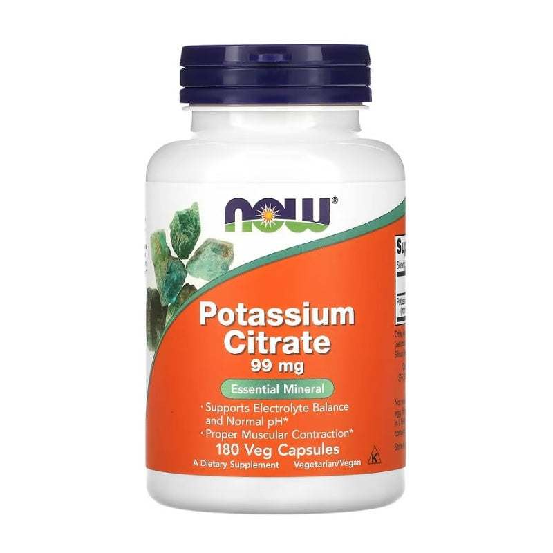 NOW FOODS Potassium Citrate 99mg - 180 vcaps