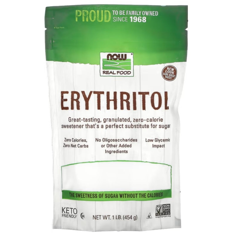 NOW FOODS Erythritol 100% Pure - 454g