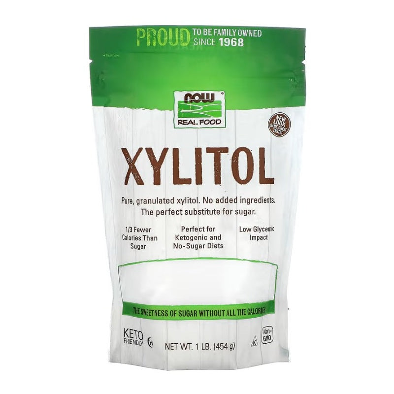 NOW FOODS Xylitol 100% Ren - 454g