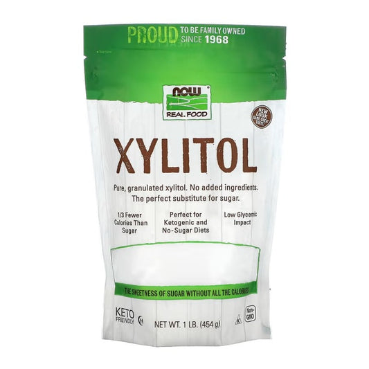 NOW FOODS Xylitol 100 % ren – 454 g