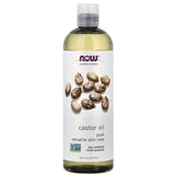 NOW FOODS Castorolie, 100% ren - 473 ml.