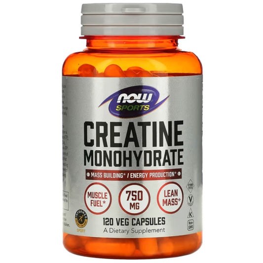NOW FOODS Kreatinmonohydrat 750mg - 120vcaps